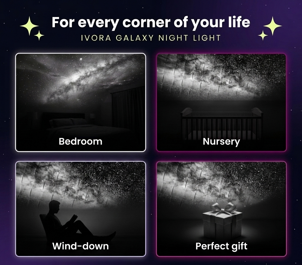 Ivora Galaxy Projector Night Light