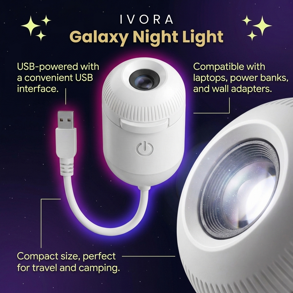 Ivora Galaxy Projector Night Light